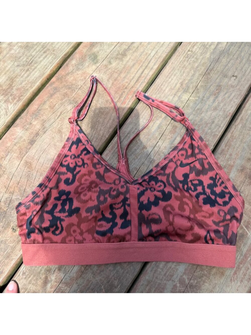 Nike Womens Dri-Fit Sports Bra Small Adjustable Straps